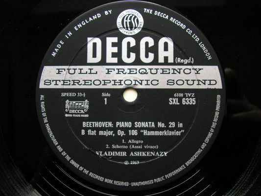 SXL 6335  BEETHOVEN: HAMMERKLAVIER SONATA      ASHKENAZY     ED2