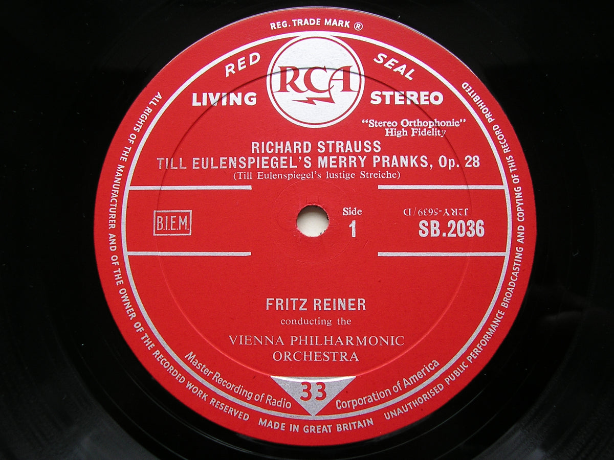 STRAUSS: TILL EULENSPIEGEL / TOD UND VERKLARUNG       REINER / CHICAGO SYMPHONY     SB 2036