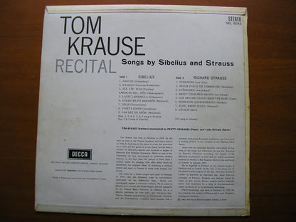 SXL 6046  SIBELIUS / RICHARD STRAUSS: SONGS     TOM KRAUSE / PENTTI KOSKIMIES /JOHN WILLIAMS      ED1