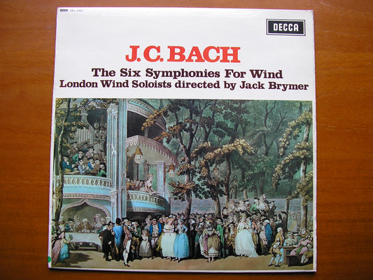 SXL 6337  BACH JC: SIX SYMPHONIES FOR WIND       LONDON WIND SOLOISTS / BRYMER   ED2