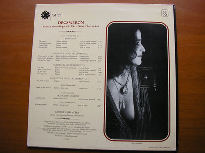 DECAMERON: Florentine Songs of the 14th Century     ESTHER LAMANDIER       AS 56