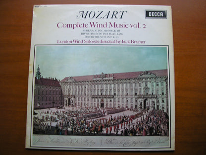 SXL 6051  MOZART: COMPLETE WIND MUSIC Volume 2     BRYMER / LONDON WIND SOLOISTS      ED1