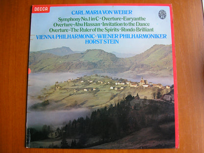 WEBER: SYMPHONYN No. 1 / OVERTURES / INVITATION TO THE DANCE   STEIN / VIENNA PHILHARMONIC   test pressing     SXL 6876