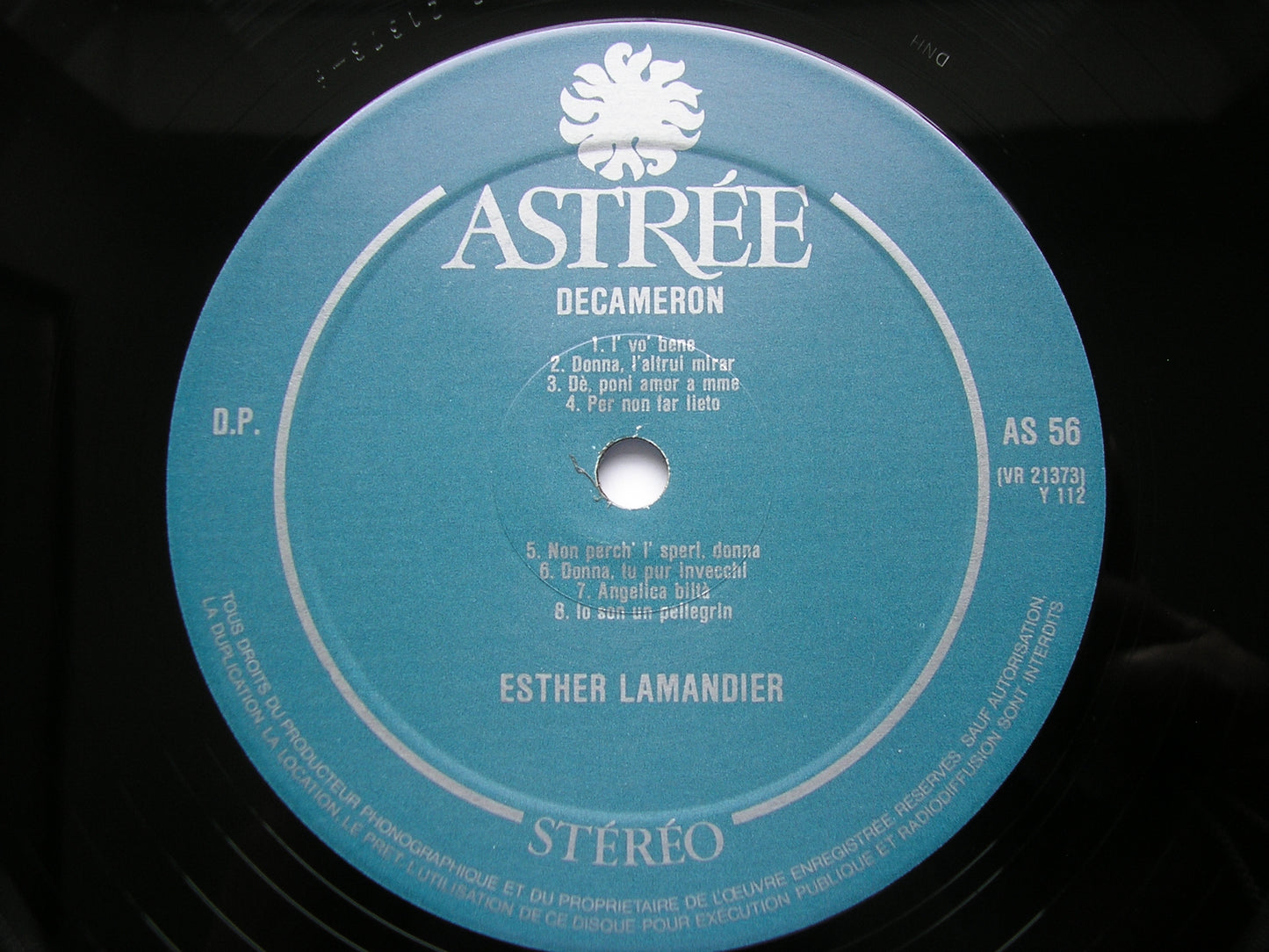 DECAMERON: Florentine Songs of the 14th Century     ESTHER LAMANDIER       AS 56