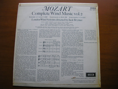 SXL 6051  MOZART: COMPLETE WIND MUSIC Volume 2     BRYMER / LONDON WIND SOLOISTS      ED1