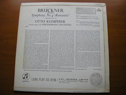 BRUCKNER: SYMPHONY No. 4 'Romantic'      KLEMPERER / PHILHARMONIA      SAX 2569