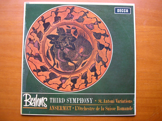 SXL 6061  BRAHMS: SYMPHONT No. 3 / HAYDN VARIATIONS      ANSERMET / SUISSE ROMANDE       ED1