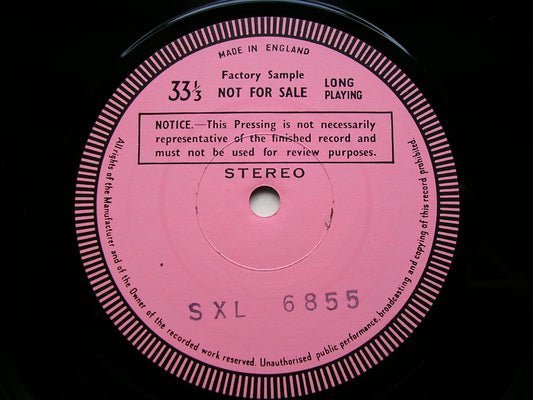 DEBUSSY: PIANO WORKS  Volume 1     PASCAL ROGE    test pressing       SXL 6855