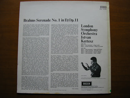 SXL 6340  BRAHMS: SERENADE No. 1       KERTESZ / LONDON SYMPHONY    ED2