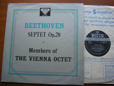 BEETHOVEN: SEPTET IN E / MEMBERS OF THE VIENNA OCTET SXL 2157
