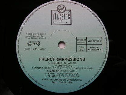 FRENCH IMPRESSIONS: DEBUSSY / SATIE / FAURE / PIERNE / MASSENET / SAINT-SAENS      ENGLISH CHAMBER ORCHESTRA / TORTELIER    VC 7 90707