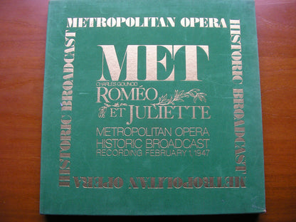 GOUNOD: ROMEO ET JULIETTE      BJORLING / SAYAO / BROWNLEE / MET OPERA / COOPER     3LP    MET 11