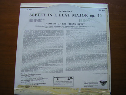 BEETHOVEN: SEPTET IN E / MEMBERS OF THE VIENNA OCTET SXL 2157