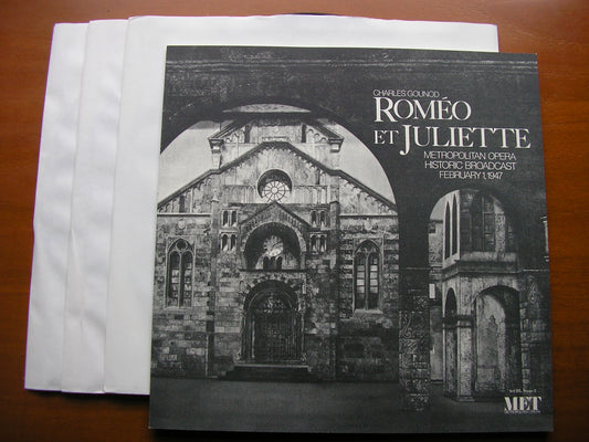 GOUNOD: ROMEO ET JULIETTE      BJORLING / SAYAO / BROWNLEE / MET OPERA / COOPER     3LP    MET 11