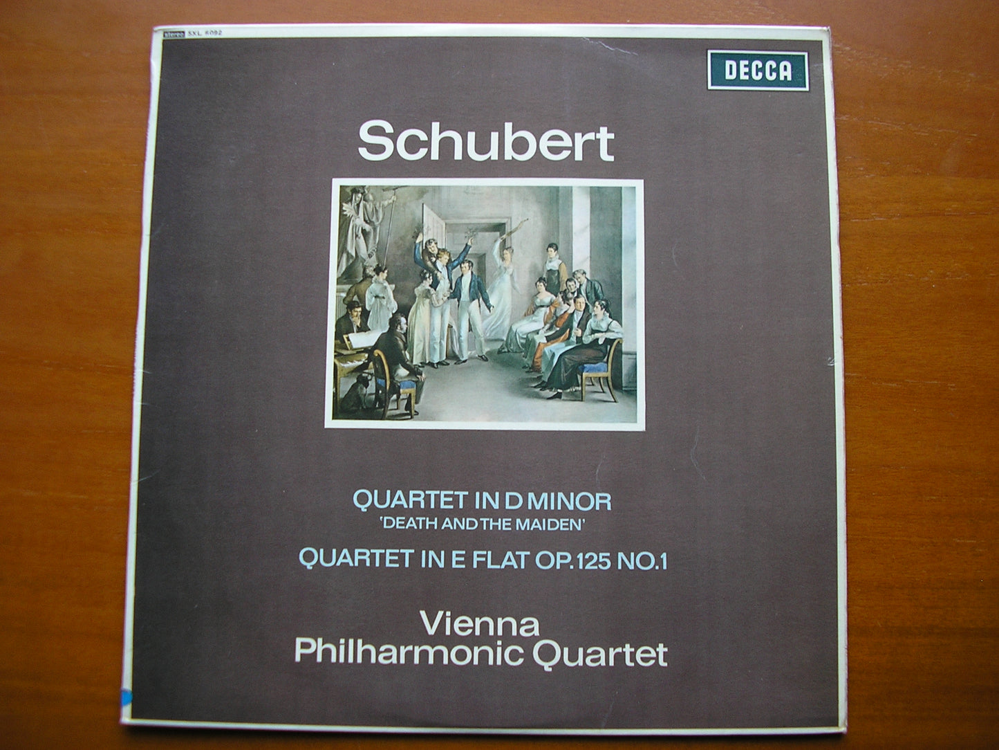 SXL 6092 SCHUBERT: STRING QUARTET in D 'Death & the Maiden' / QUARTET in E       VIENNA PHILHARMONIC QUARTET     ED1