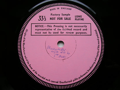 PROKOFIEV: SYMPHONY  No. 6       WELLER / LONDON PHILHARMONIC     test pressing     SXL 6777