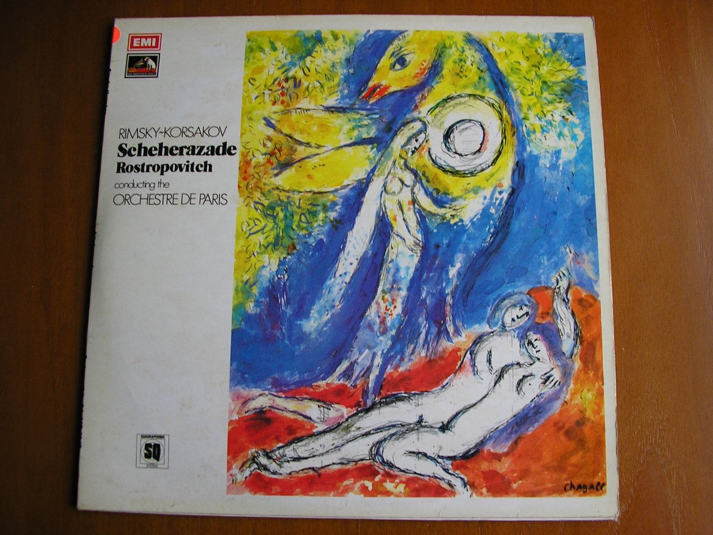 RIMSKY-KORSAKOV: SCHEHERAZADE      ROSTROPOVICH / ORCHESTRA DE PARIS     test pressing    Q4ASD 3047