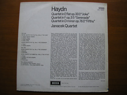 SXL 6093  HAYDN: THREE STRING QUARTETS       JANACEK QUARTET      ED1