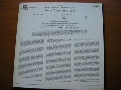 CAVALLI: MISSA CONCERTATA    BAVARIAN CHAMBER ENSEMBLE / HIRSCH     6.41931
