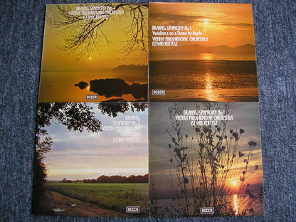 BRAHMS: THE FOUR SYMPHONIES     KERTESZ / VIENNA PHILHARMONIC   4LP   SXL 6675-78