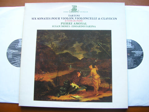 TARTINI: SIX SONATAS FOR VIOLIN, CELLO & HARPSICHORD     PIERRE AMOYAL / SUSAN MOSES / EDOARDO FARINA      STU 71023 / 4