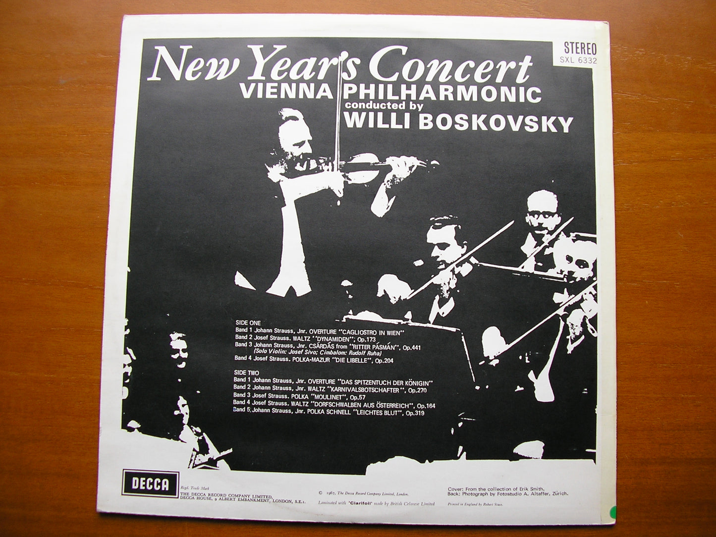 SXL 6332  NEW YEAR'S CONCERT:  MUSIC OF JOHANN & JOSEF STRAUSS    ED2