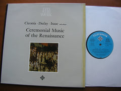 CEREMONIAL MUSIC OF THE RENAISSANCE: CICONIA / DUFAY / ISAAC / FERAGUT / ENCINA      CAPELLA ANTIQUA MUNICH / RUHLAND     SAWT 9524