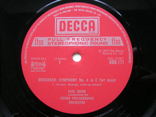 BRUCKNER: SYMPHONY No. 4 'Romantic'      BOHM / VIENNA PHILHARMONIC      6BB 171/2