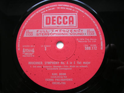 BRUCKNER: SYMPHONY No. 4 'Romantic'      BOHM / VIENNA PHILHARMONIC      6BB 171/2