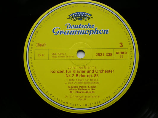 BRAHMS: THE PIANO CONCERTOS       POLLINI / VIENNA PHILHARMONIC / BOHM / ABBADO    2LP    2707 127