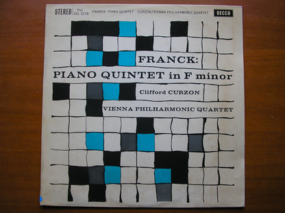 FRANCK: PIANO QUINTET in F       CURZON / VIENNA PHILHARMONIC QUARTET      SXL 2278