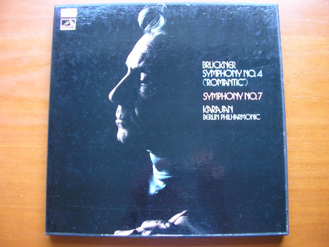 BRUCKNER: SYMPHONIES Nos. 4 & 7       KARAJAN / BERLIN PHILHARMONIC   3LP     SLS 811