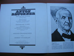 BRUCKNER: SYMPHONIES Nos. 4 & 7       KARAJAN / BERLIN PHILHARMONIC   3LP     SLS 811