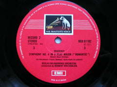 BRUCKNER: SYMPHONIES Nos. 4 & 7       KARAJAN / BERLIN PHILHARMONIC   3LP     SLS 811