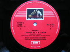 BRUCKNER: SYMPHONIES Nos. 4 & 7       KARAJAN / BERLIN PHILHARMONIC   3LP     SLS 811