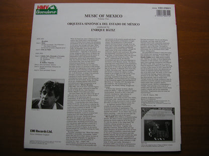 MUSIC OF MEXICO Volume 2   HALFFTER / GALINDO / REVUELTAS     BATIZ / MEXICAN STATE ORCHESTRA    ESD 2700311