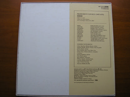 CAVALLI: XERXES       JACOBS / NELSON / GALL / POULENARD / DE MAY / ENSEMBLE INSTRUMENTAL / JACOBS     4LP     HMC 1175-78