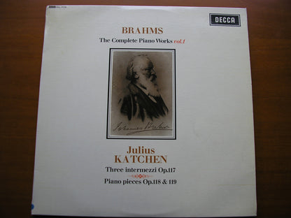 SXL 6105  BRAHMS: COMPLETE PIANO WORKS  Volume 1       JULIUS KATCHEN     ED1
