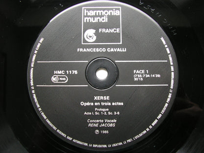 CAVALLI: XERXES       JACOBS / NELSON / GALL / POULENARD / DE MAY / ENSEMBLE INSTRUMENTAL / JACOBS     4LP     HMC 1175-78