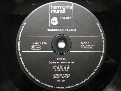 CAVALLI: XERXES       JACOBS / NELSON / GALL / POULENARD / DE MAY / ENSEMBLE INSTRUMENTAL / JACOBS     4LP     HMC 1175-78
