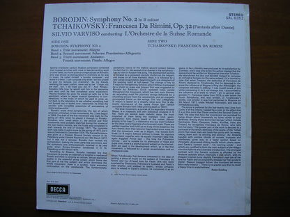 SXL 6352  BORODIN: SYMPHONY No. 2 / TCHAIKOVSKY: FRANCESCA DA RIMINI     VARVISO / SUISSE ROMANDE    ED2