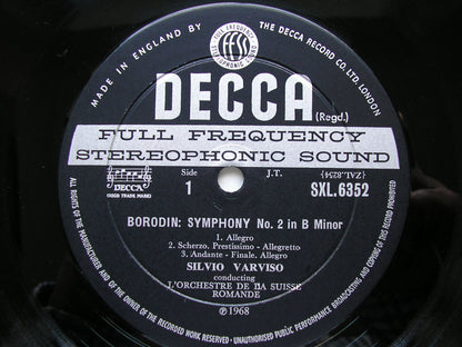 SXL 6352  BORODIN: SYMPHONY No. 2 / TCHAIKOVSKY: FRANCESCA DA RIMINI     VARVISO / SUISSE ROMANDE    ED2