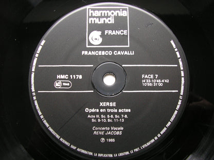 CAVALLI: XERXES       JACOBS / NELSON / GALL / POULENARD / DE MAY / ENSEMBLE INSTRUMENTAL / JACOBS     4LP     HMC 1175-78
