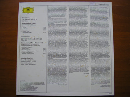VERDI & TCHAIKOVSKY: STRING QUARTETS       AMADEUS QUARTET     2531 283