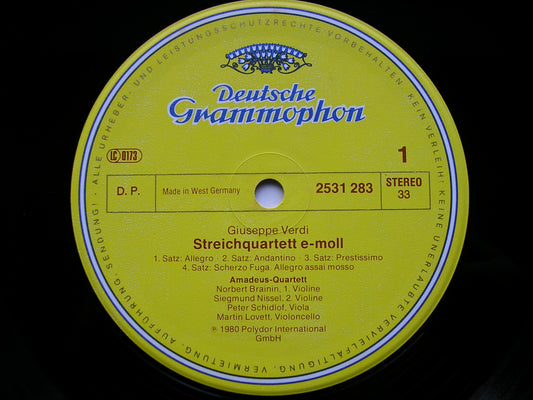 VERDI & TCHAIKOVSKY: STRING QUARTETS       AMADEUS QUARTET     2531 283
