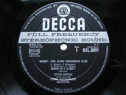 SXL 6091  MOZART: SYMPHONY No. 36 / EINE KLEINE NACHTMUSIK     KERTESZ / VIENNA PHILHARMONIC     ED1