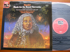 HANDEL: MUSIC FOR THE ROYAL FIREWORKS / CONCERTOS in F & D / CONCERTO no. 2    MACKERRAS / LONDON SYMPHONY    ASD 3395