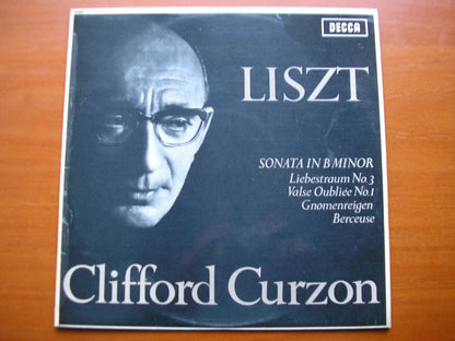 SXL 6076  LISZT: SONATA in B / LIEBESTRAUM / BERCEUSE / VALSE OUBLIEE      CLIFFORD CURZON      ED1