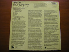 HANDEL: MUSIC FOR THE ROYAL FIREWORKS / CONCERTOS in F & D / CONCERTO no. 2    MACKERRAS / LONDON SYMPHONY    ASD 3395