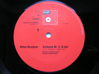 BRUCKNER: SYMPHONY No. 5       KEMPE / MUNICH PHILHARMONIC    2LP      39 22526 - 7